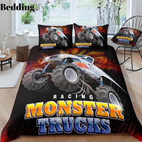 Image of Monster Jam Comforter Set - Beddingify