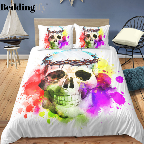 I3 Skull Bedding Set - Beddingify