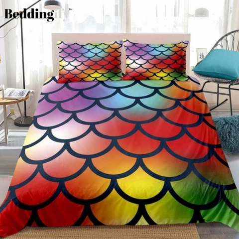 Image of Mermaid Scale Bedding Set - Beddingify
