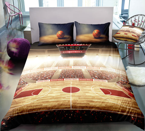 Image of Basketball Field Bedding Set - Beddingify