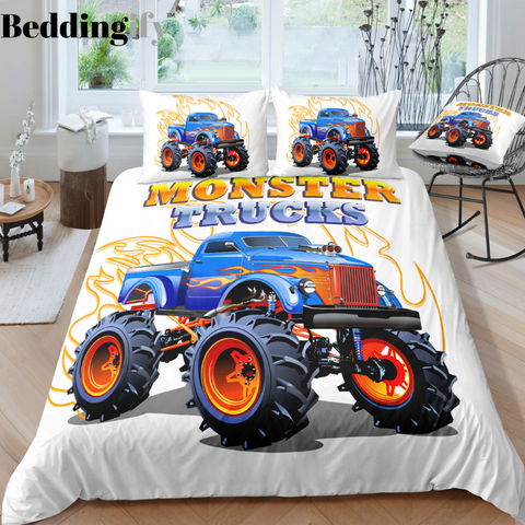 Image of Boys Monster Jam Comforter Set - Beddingify