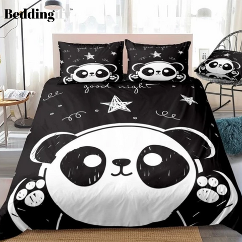 Image of Cute Panda Comforter Set - Beddingify