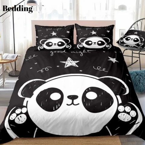 Image of Pink Cute Panda Bedding Set - Beddingify