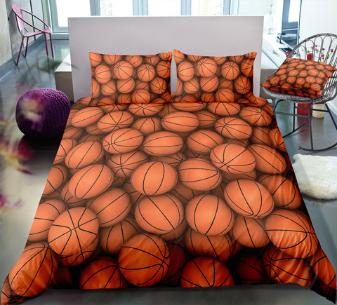 Image of Basketballs Bedding Set - Beddingify