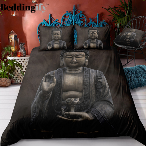 Image of Buddha Statue Bedding Set - Beddingify