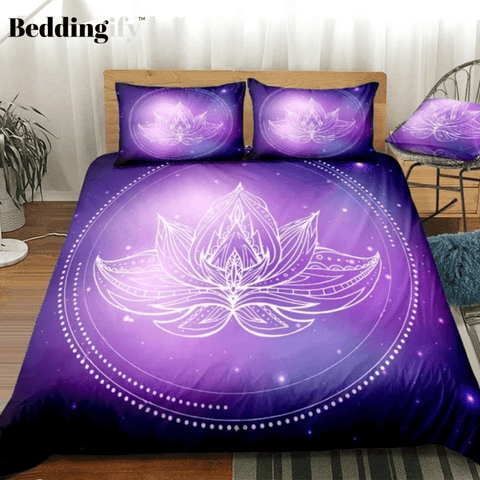 Image of Buddha Lotus Flower Mandala Bedding Set - Beddingify