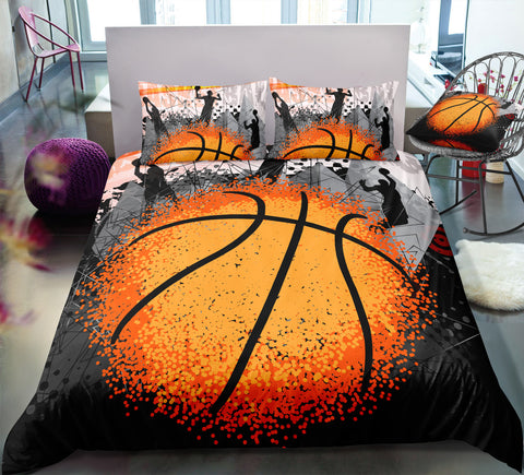 Image of Pixel Basketball Bedding Set - Beddingify