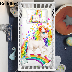 Baby Unicorn Crib Bedding Set - Beddingify