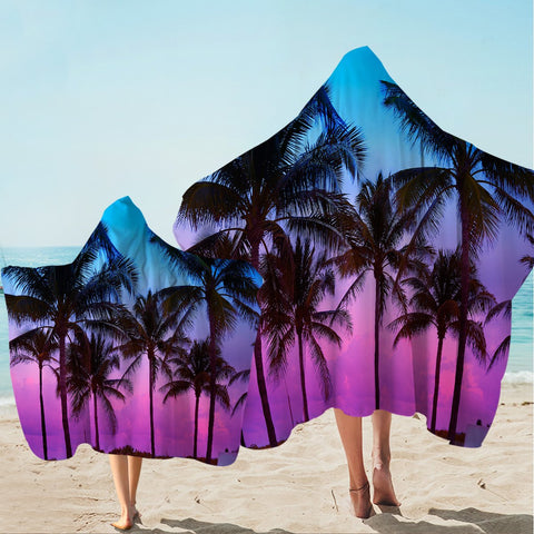 Image of Tropical Skies Hooded Towel - Beddingify