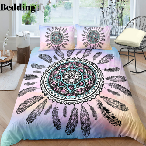 Image of Peace Circle Dreamcatcher Bedding Set - Beddingify