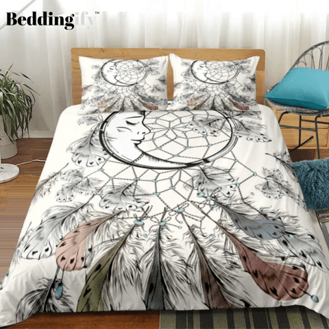 Image of Boho Feather DreamCatcher Bedding Set - Beddingify