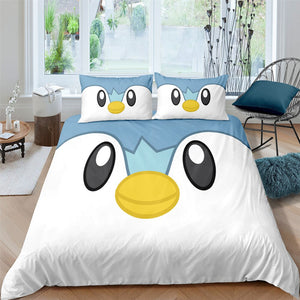 Cute Penguin Emoji Bedding Set