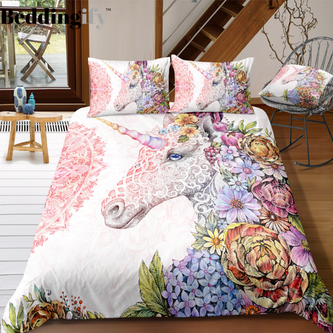Bohemian Unicorn Bedding Set - Beddingify
