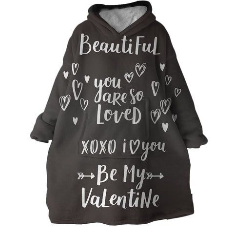 Image of Be My Valentine SWLF3020 Hoodie Wearable Blanket