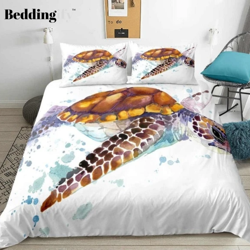 Sea Turtle Marine Life Bedding Set - Beddingify