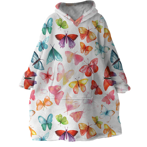 Image of Butterflies SWLF2029 Hoodie Wearable Blanket