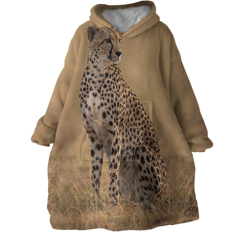 Image of Leopard SWLF2515 Hoodie Wearable Blanket