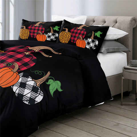 Image of Fashioned Pumpkins Bedding Set - Beddingify