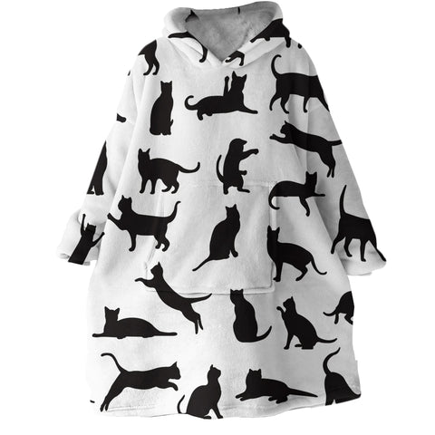 Image of Cat Shadow SWLF0029 Hoodie Wearable Blanket