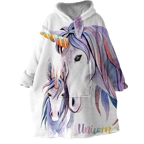 Image of Unicorns SWLF0885 Hoodie Wearable Blanket