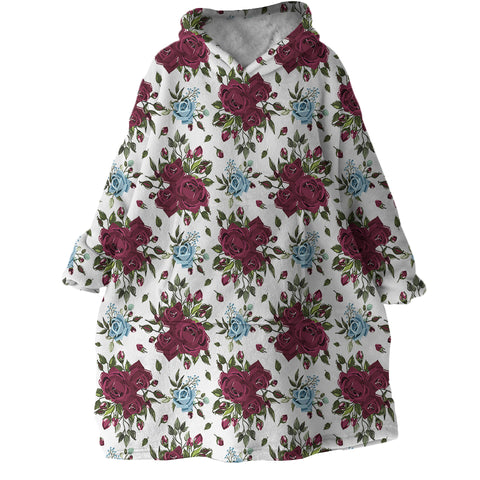 Image of Dark Roses SWLF2429 Hoodie Wearable Blanket