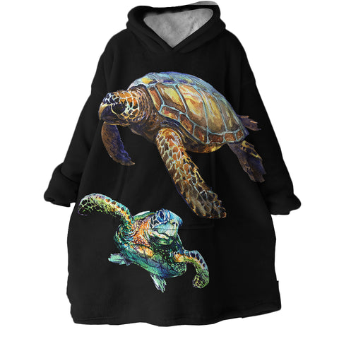 Image of Turtles SWLF1001 Hoodie Wearable Blanket