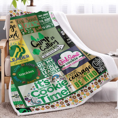 Image of Girl Scout Fleece Blanket SWMT9753