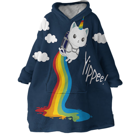 Image of Yippe Cat SWLF0066 Hoodie Wearable Blanket