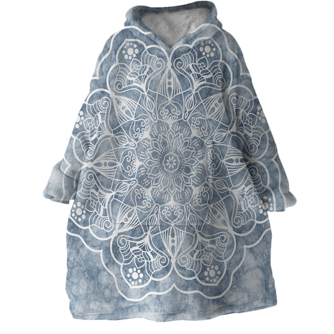 Image of Foggy Flower SWLF2387 Hoodie Wearable Blanket