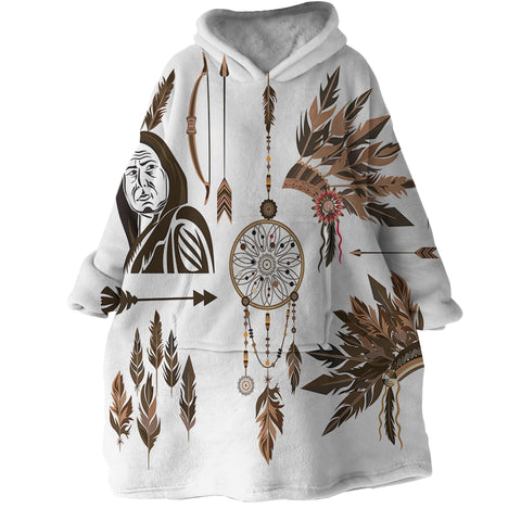 Image of Native American SWLF2063 Hoodie Wearable Blanket