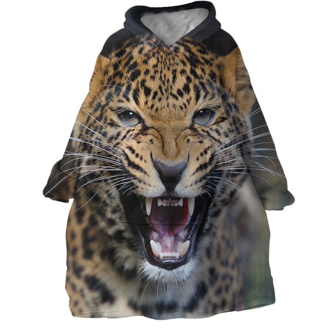 Image of Leopard SWLF2988 Hoodie Wearable Blanket