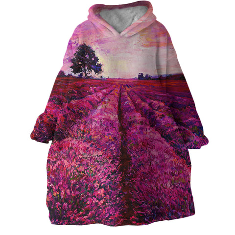 Image of Lavender Fields SWLF2251 Hoodie Wearable Blanket