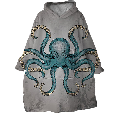 Image of Angry Octopus SWLF0081 Hoodie Wearable Blanket