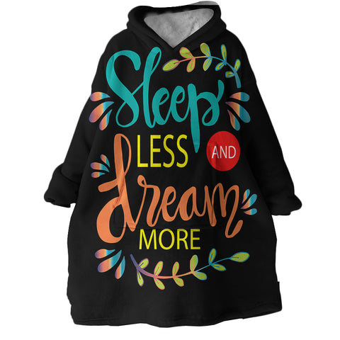 Image of Sleep Less Dream More SWLF1912 Hoodie Wearable Blanket