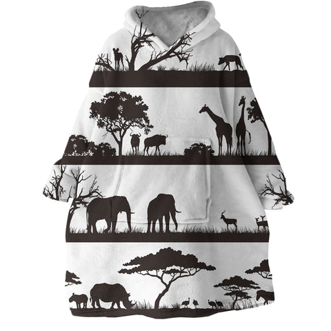 Image of Africa Scenery SWLF0014 Hoodie Wearable Blanket