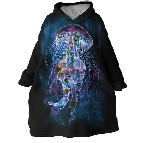 Image of Giant Jellyfish SWLF0987 Hoodie Wearable Blanket