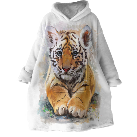 Image of Tiger Cub SWLF0030 Hoodie Wearable Blanket