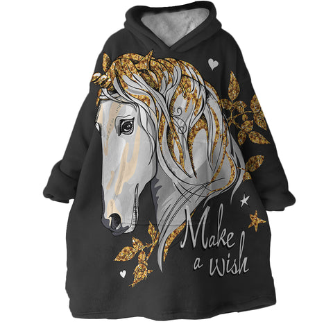 Image of Make A Wish Unicorn SWLF2511 Hoodie Wearable Blanket