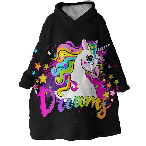 Image of Dreamy Unicorn SWLF1567 Hoodie Wearable Blanket