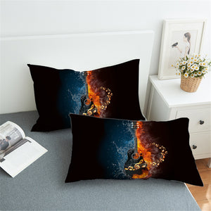 Elemental Contrast Black Rock Guitar Pillowcase