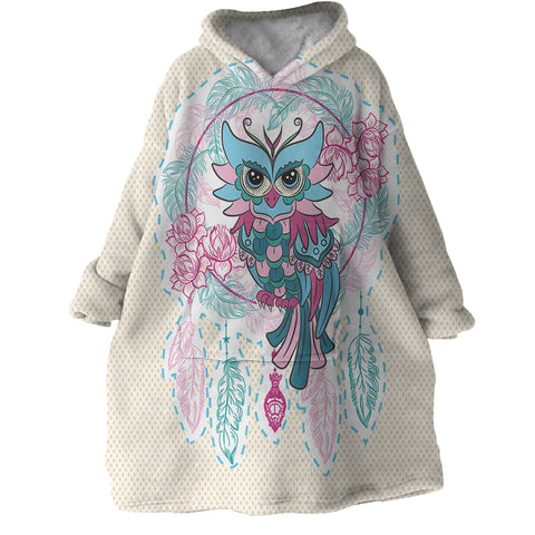 Image of Gaudy Owl SWLF2065 Hoodie Wearable Blanket