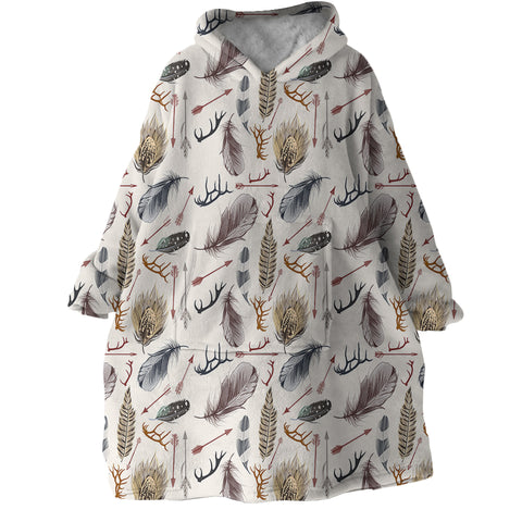 Image of Feather Arrows SWLF2985 Hoodie Wearable Blanket