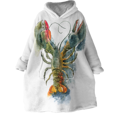 Image of Lobster SWLF0640 Hoodie Wearable Blanket