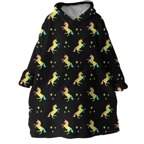 Image of Unicorns SWLF1849 Hoodie Wearable Blanket