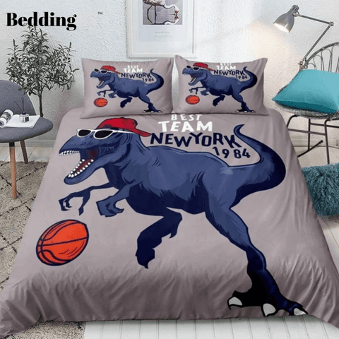 Image of Dinosaur Play Basketball Bedding Set - Beddingify