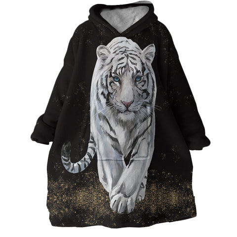 Image of White Tiger SWLF0031 Hoodie Wearable Blanket