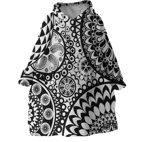 Image of Hypnotic Patterns SWLF2391 Hoodie Wearable Blanket