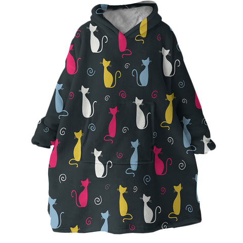 Image of Kitty Cats SWLF1900 Hoodie Wearable Blanket