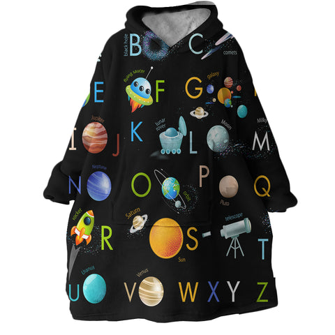 Image of Space Themed SWLF0509 Hoodie Wearable Blanket