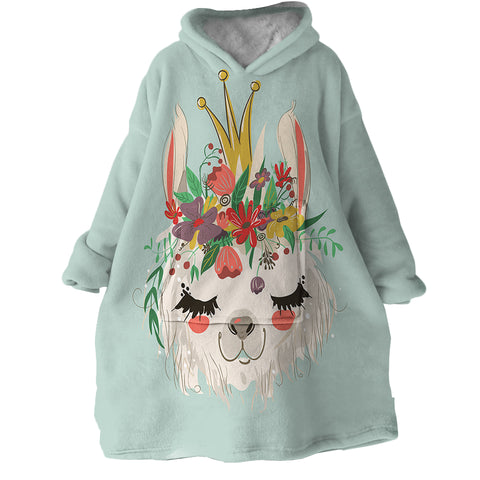 Image of Llama Queen SWLF0868 Hoodie Wearable Blanket